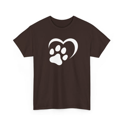 T-Shirt Unisex - Hundepfote mit Herz 2