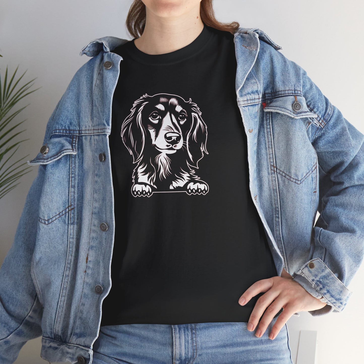 T-Shirt Unisex - Dackel Langhaar 1
