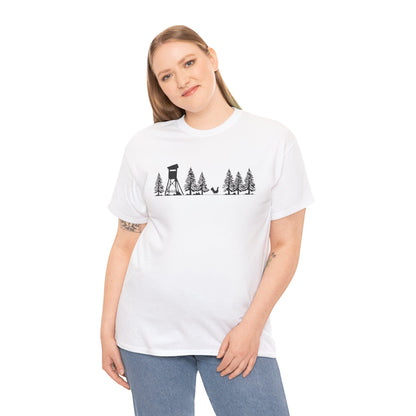 T-Shirt Unisex - Hochsitz im Wald - Auerhahn
