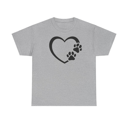 T-Shirt Unisex - Hundepfote mit Herz 7