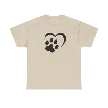 T-Shirt Unisex - Hundepfote mit Herz 2