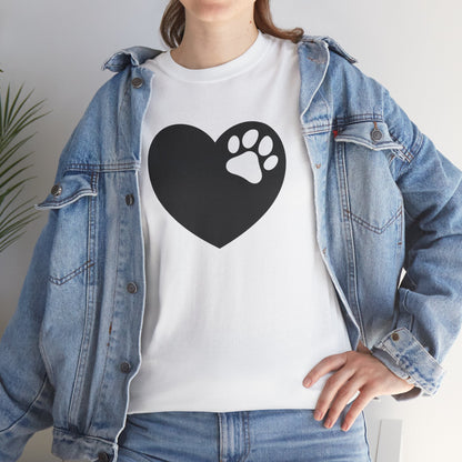 T-Shirt Unisex - Hundepfote mit Herz 6