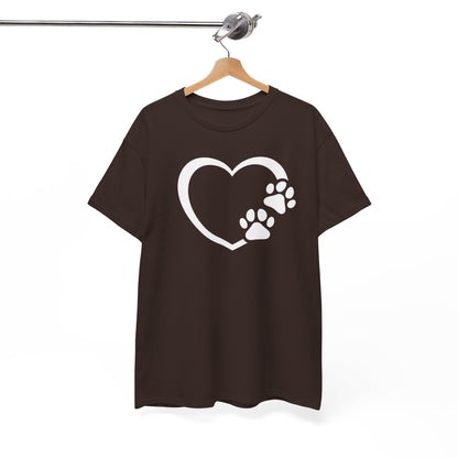 T-Shirt Unisex - Hundepfote mit Herz 7