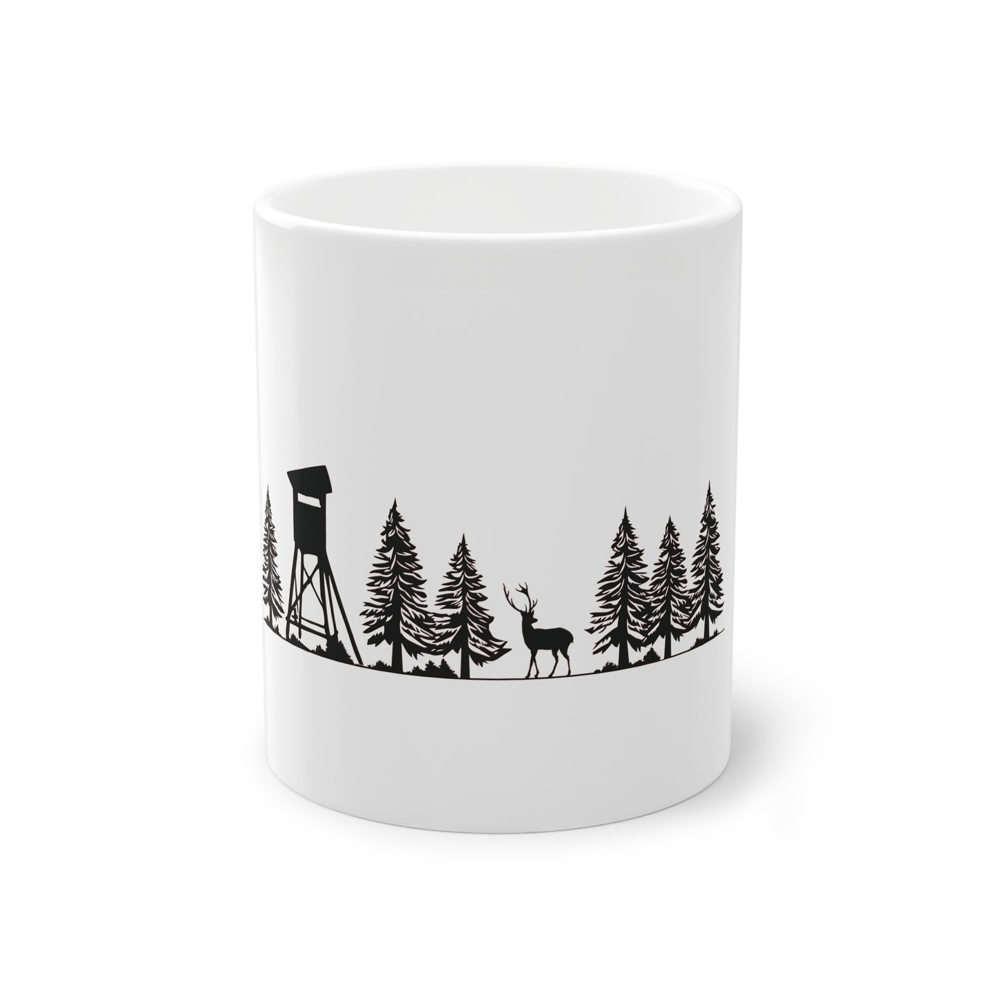 Tasse - Hochsitz im Wald - Damwild