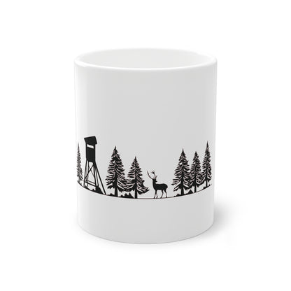 Tasse - Hochsitz im Wald - Damwild
