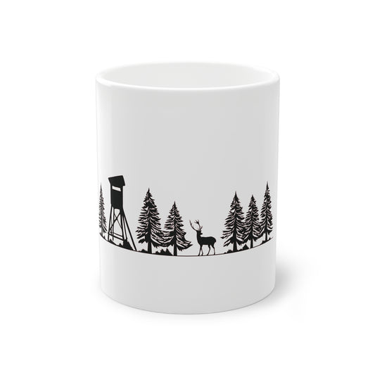 Tasse - Hochsitz im Wald - Damwild
