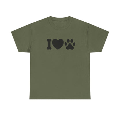 T-Shirt Unisex - Hundepfote mit Herz 4