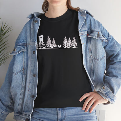 T-Shirt Unisex - Hochsitz im Wald - Auerhahn