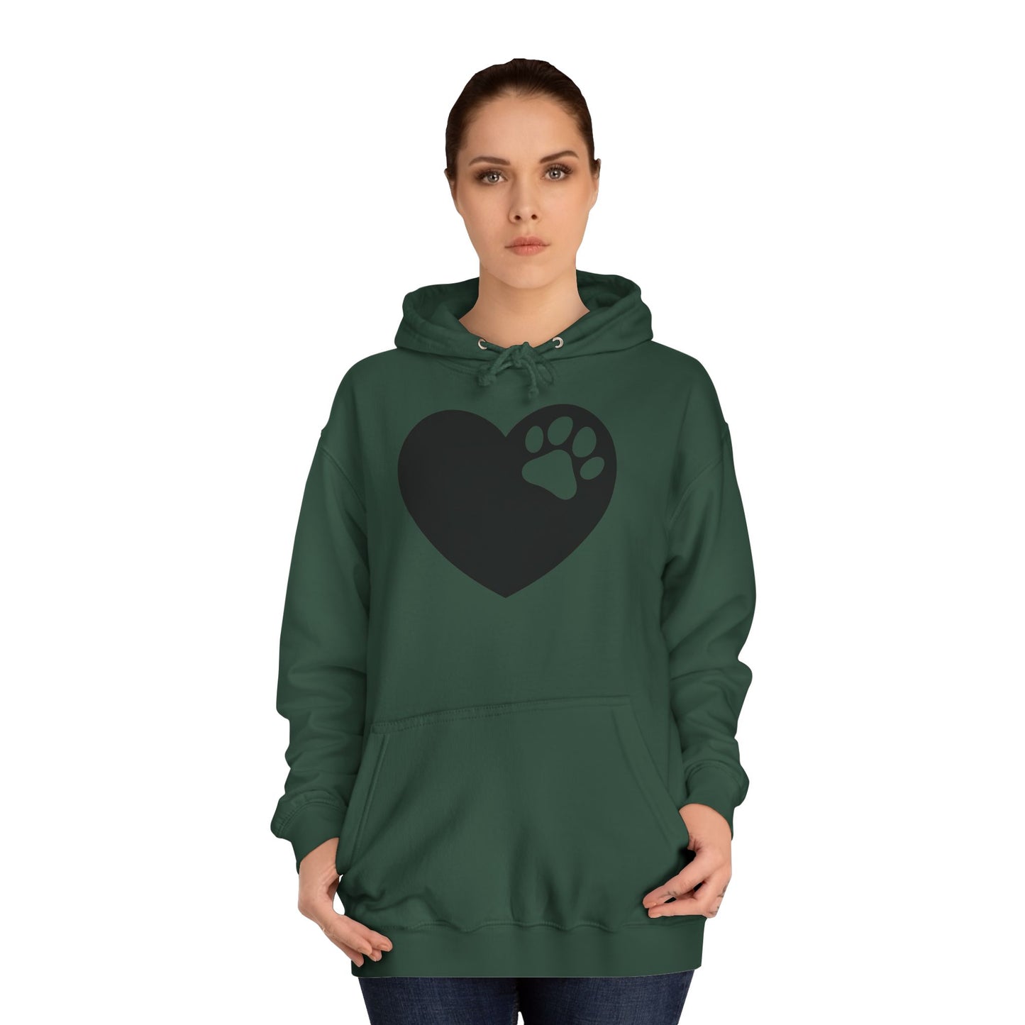 Hoodie Unisex - Hundepfote mit Herz 6