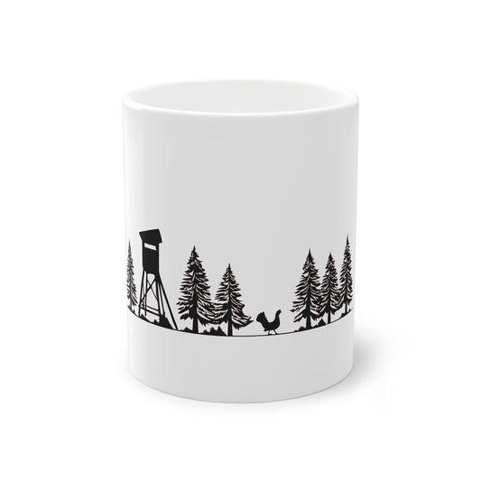 Tasse - Hochsitz im Wald - Auerhahn
