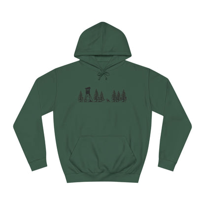 Hoodie Unisex - Hochsitz im Wald - Fuchs
