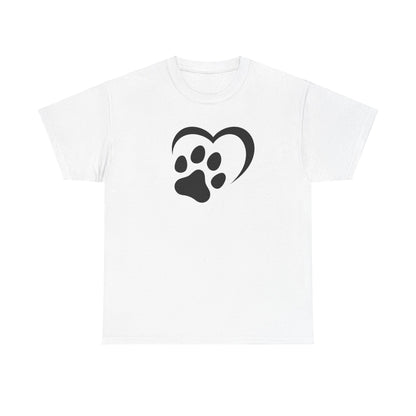 T-Shirt Unisex - Hundepfote mit Herz 2