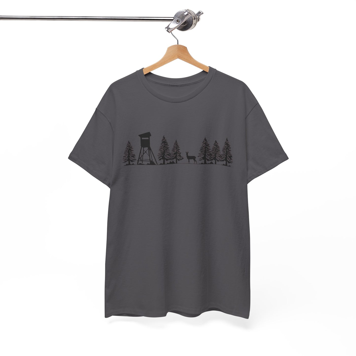 T-Shirt Unisex - Hochsitz im Wald - Rehbock
