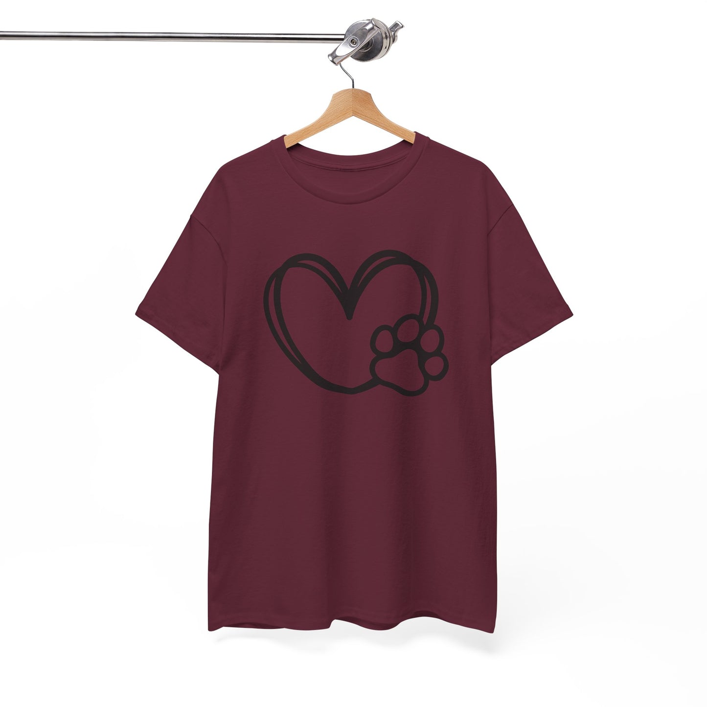 T-Shirt Unisex - Hundepfote mit Herz 1