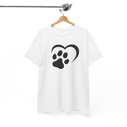 T-Shirt Unisex - Hundepfote mit Herz 2