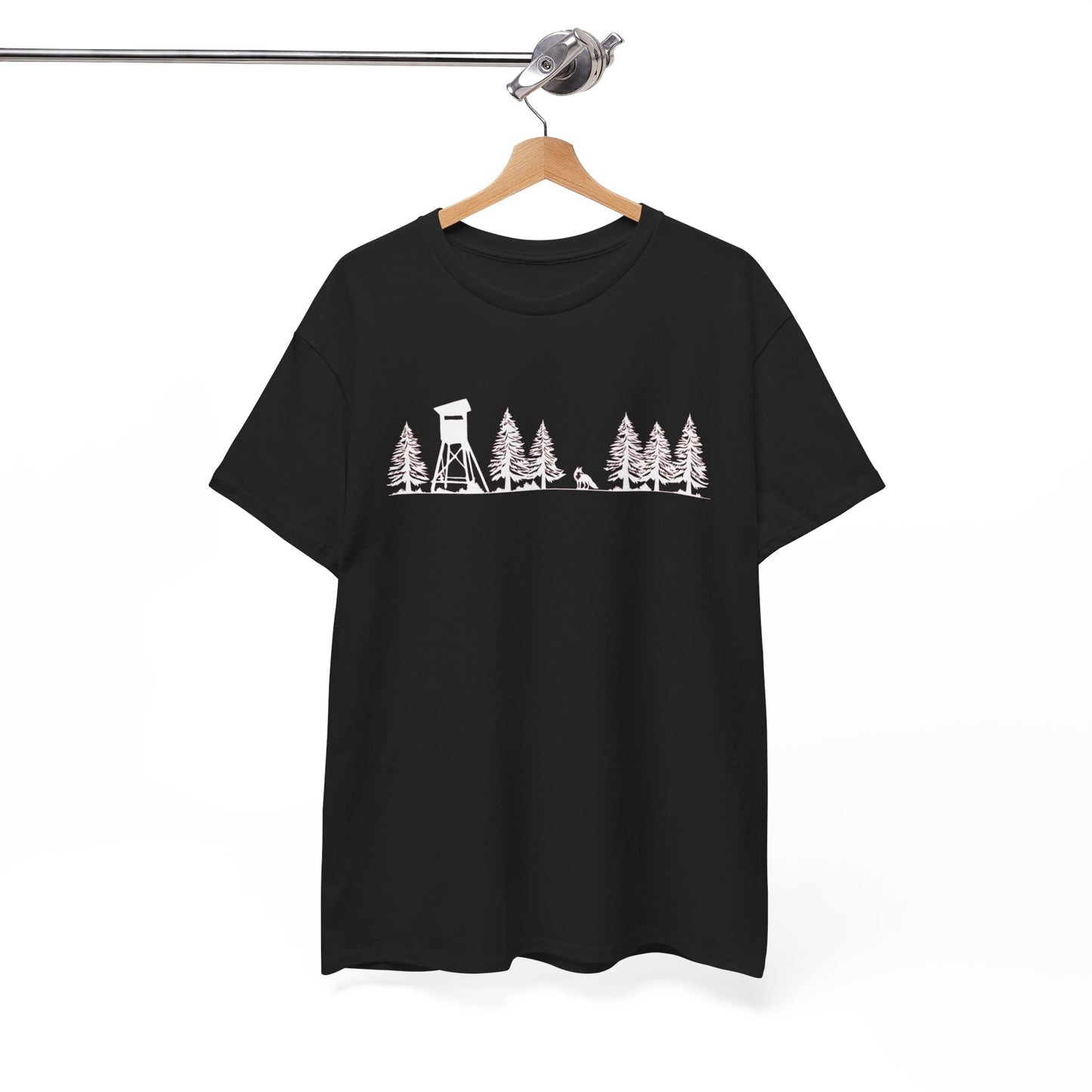 T-Shirt Unisex - Hochsitz im Wald - Fuchs