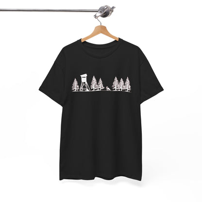 T-Shirt Unisex - Hochsitz im Wald - Fuchs