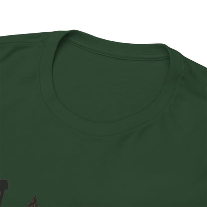 T-Shirt Unisex - Hochsitz im Wald - Rothirsch