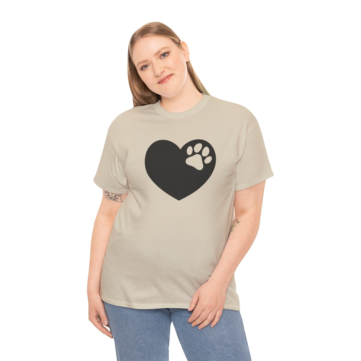 T-Shirt Unisex - Hundepfote mit Herz 6