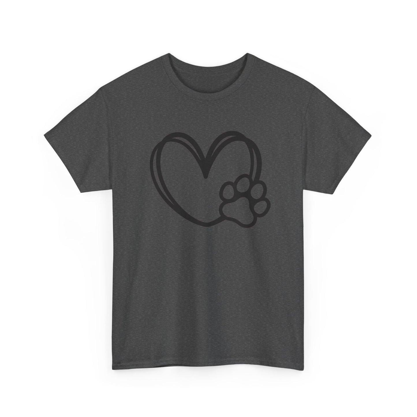 T-Shirt Unisex - Hundepfote mit Herz 1