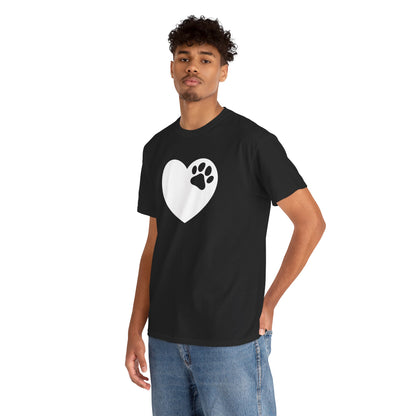T-Shirt Unisex - Hundepfote mit Herz 6