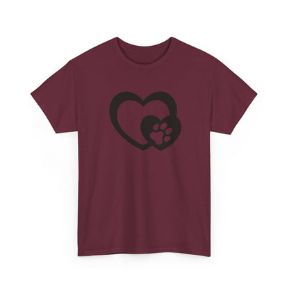 T-Shirt Unisex - Hundepfote mit Herz 5