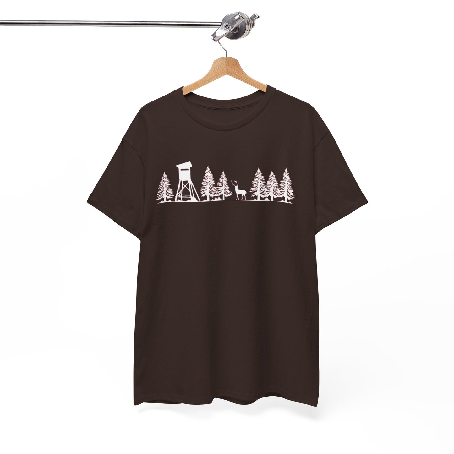 T-Shirt Unisex - Hochsitz im Wald - Damwild