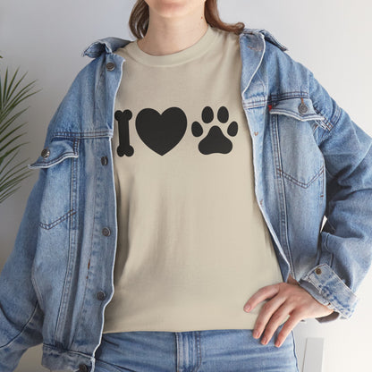 T-Shirt Unisex - Hundepfote mit Herz 4