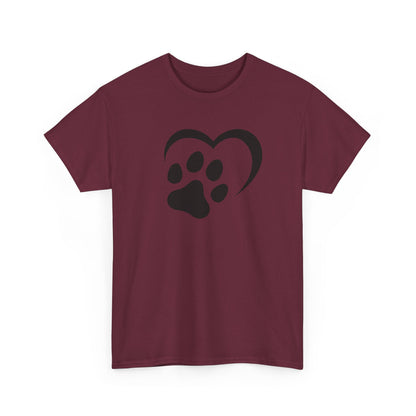 T-Shirt Unisex - Hundepfote mit Herz 2