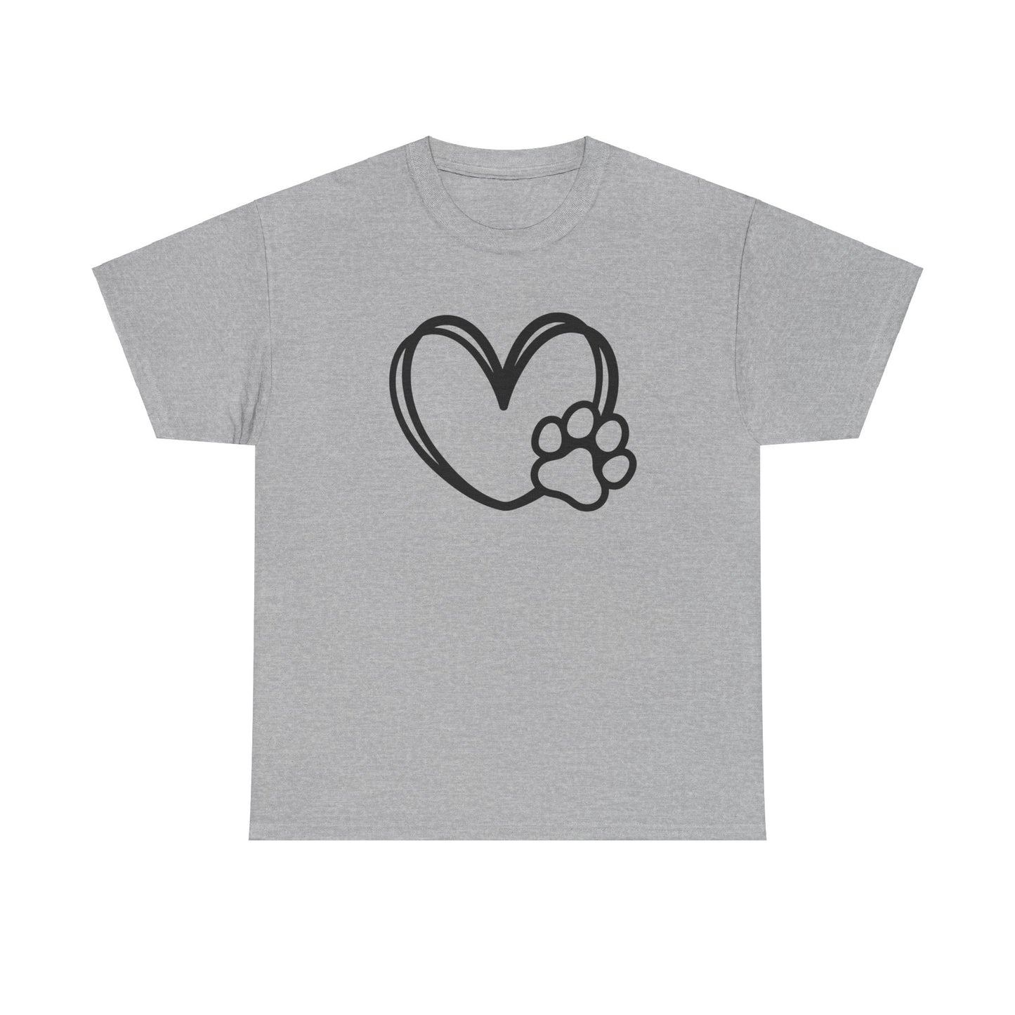 T-Shirt Unisex - Hundepfote mit Herz 1