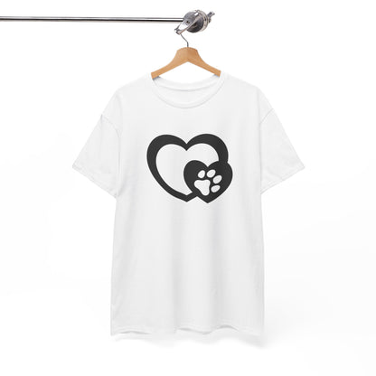 T-Shirt Unisex - Hundepfote mit Herz 5