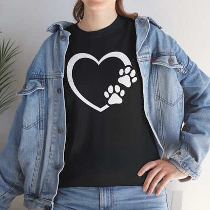 T-Shirt Unisex - Hundepfote mit Herz 7