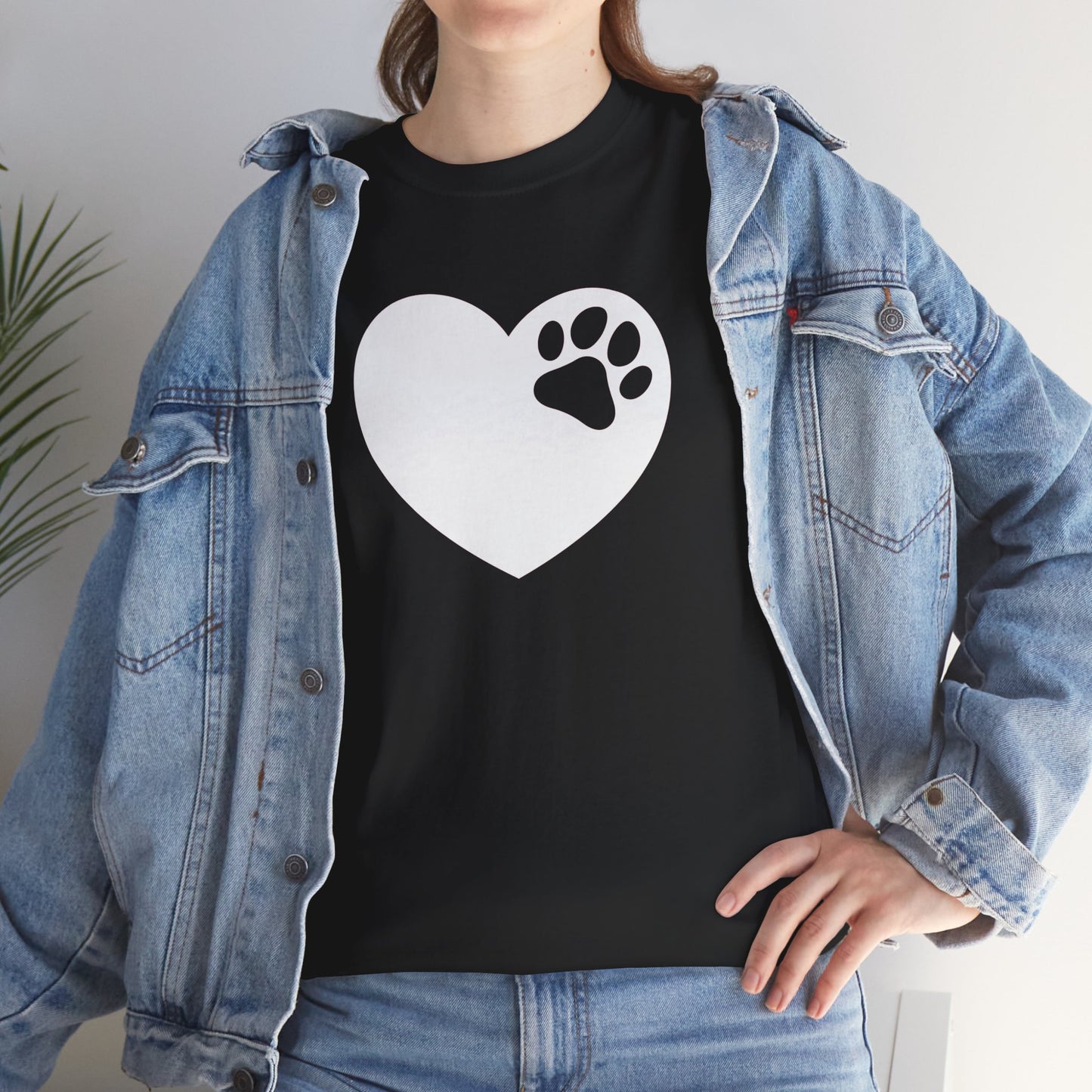 T-Shirt Unisex - Hundepfote mit Herz 6