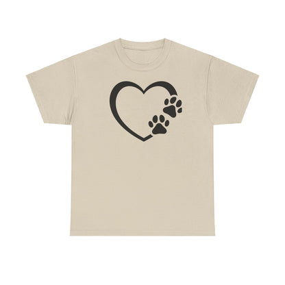 T-Shirt Unisex - Hundepfote mit Herz 7