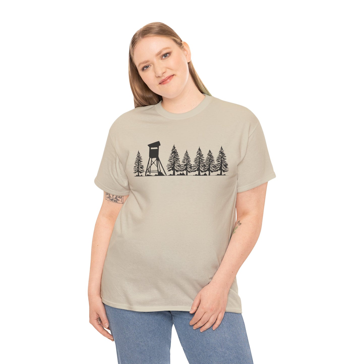 T-Shirt Unisex - Hochsitz im Wald
