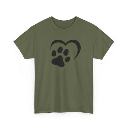 T-Shirt Unisex - Hundepfote mit Herz 2