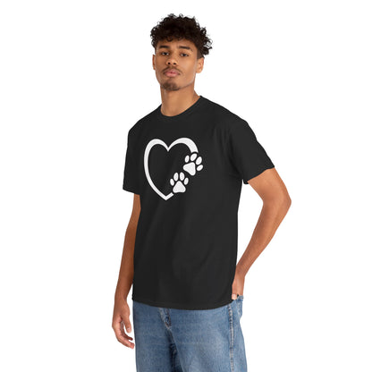 T-Shirt Unisex - Hundepfote mit Herz 7