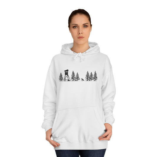 Hoodie Unisex - Hochsitz im Wald - Fuchs