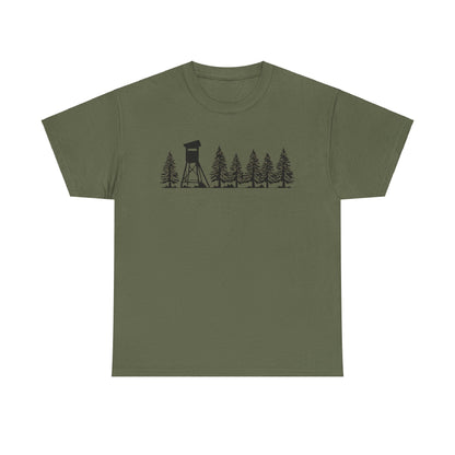 T-Shirt Unisex - Hochsitz im Wald