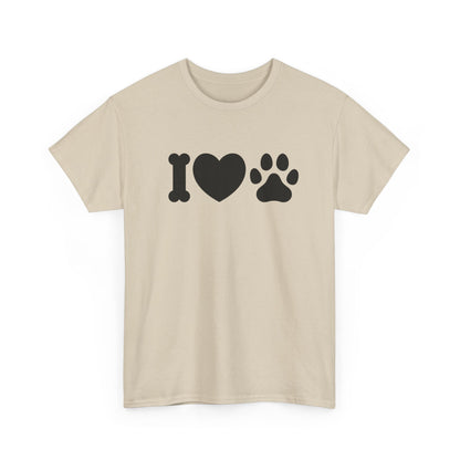 T-Shirt Unisex - Hundepfote mit Herz 4
