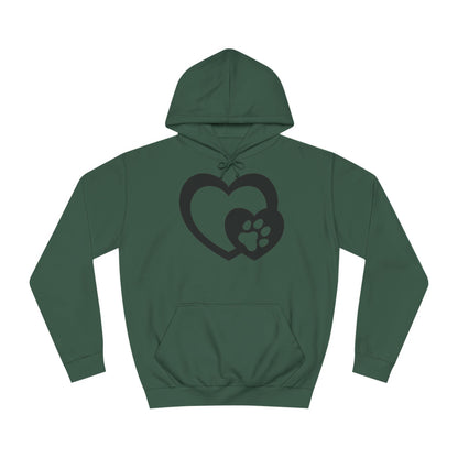 Hoodie Unisex - Hundepfote mit Herz 5