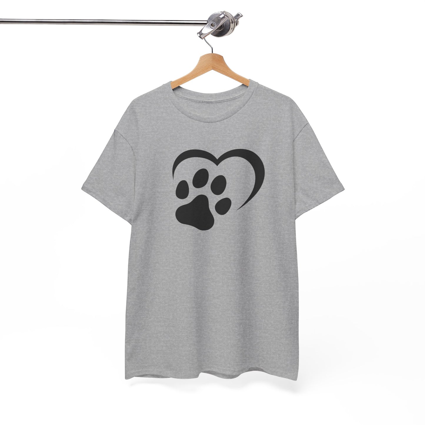 T-Shirt Unisex - Hundepfote mit Herz 2