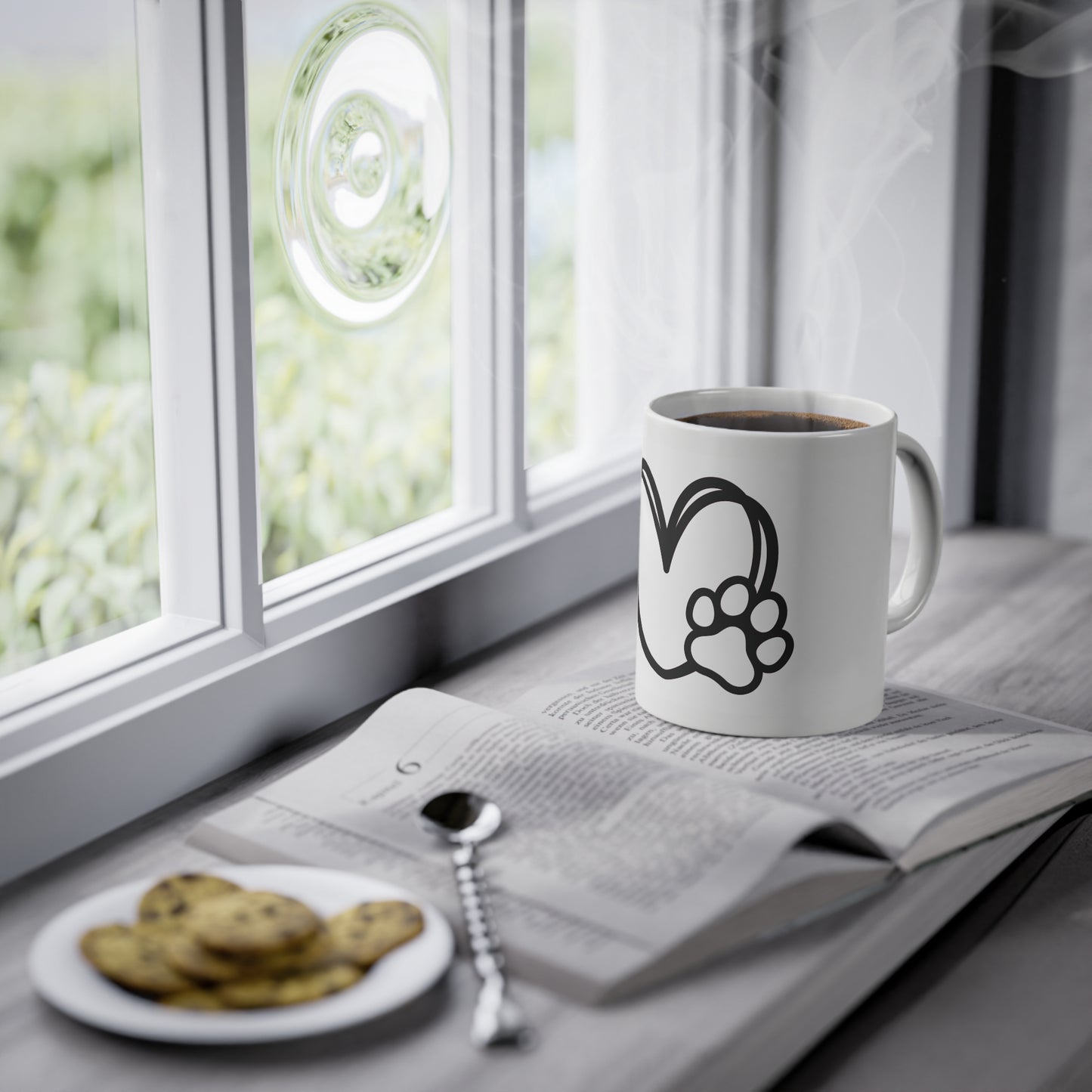 Tasse - Hundepfote mit Herz