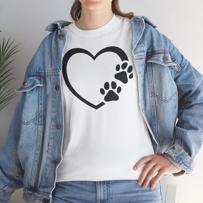 T-Shirt Unisex - Hundepfote mit Herz 7