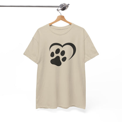 T-Shirt Unisex - Hundepfote mit Herz 2