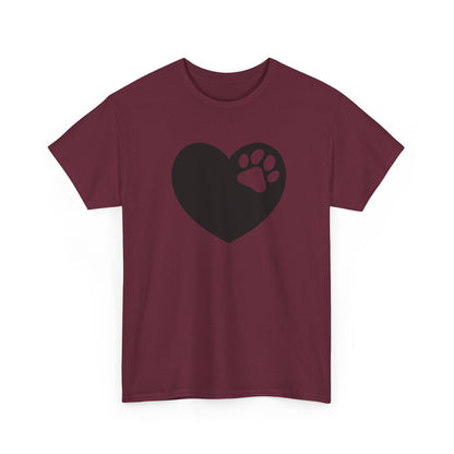 T-Shirt Unisex - Hundepfote mit Herz 6