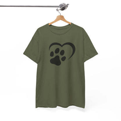 T-Shirt Unisex - Hundepfote mit Herz 2