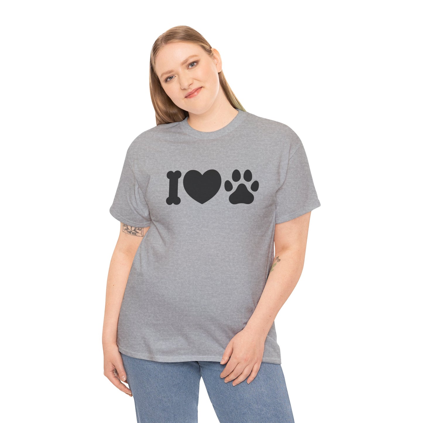 T-Shirt Unisex - Hundepfote mit Herz 4