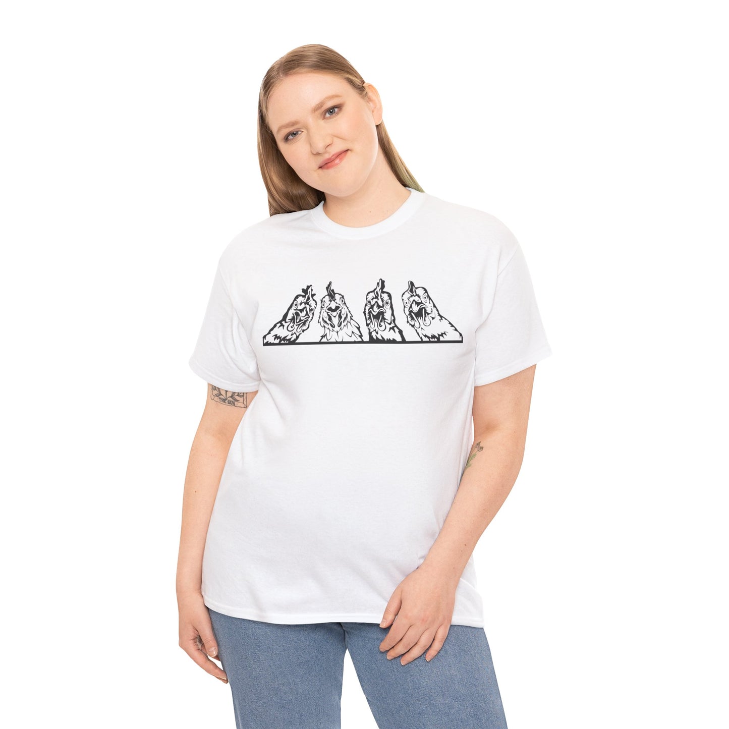 T-Shirt Unisex - Huhn Neugierig 2