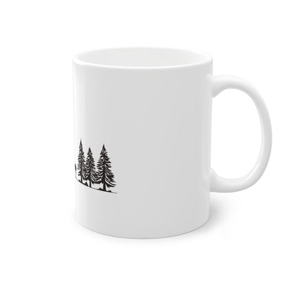 Tasse - Hochsitz im Wald - Damwild